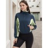 ATHLECHIC Women's Cropped Half Zip Pullover Long Sleeve Oversized Sweaters Workout Fall Outfits with Pockets Sweatshirts - 2 of 4