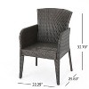 Sapphtopaz Patio Dining Chairs Wicker Patio Chairs with Back for Patio, Outside, Living Room - 2 of 4