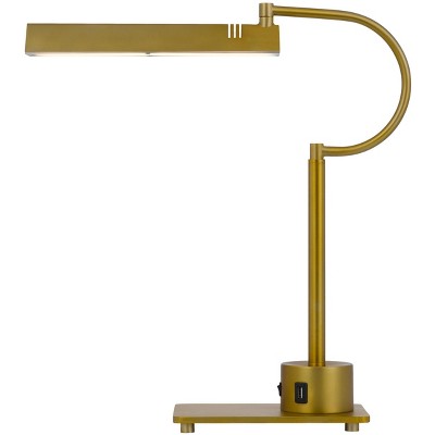 Cal Lighting led 12W SOHO metal desk lamp with 2 USB ports