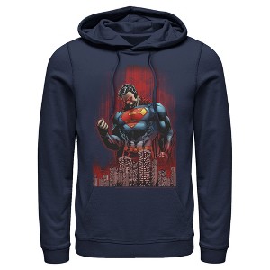 Men's Superman Hero Streaks Pull Over Hoodie - 1 of 3