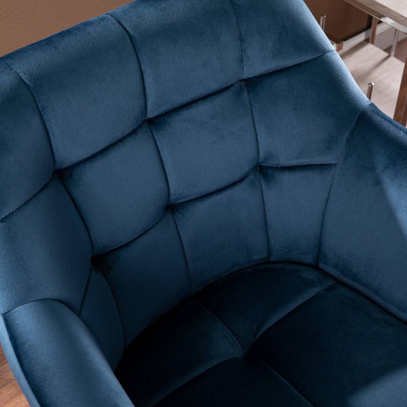 Bartwin Upholstered Accent Chair Blue/Black - Aiden Lane, 3 of 9