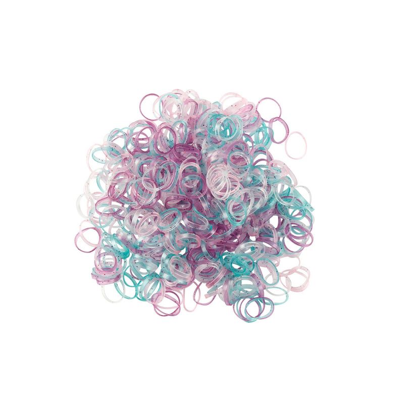 sc&#252;nci Glitter Polyband Elastics Hair Ties - Assorted Colors - 500pcs, 5 of 6