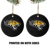 Towson University Tigers Logo Porcelain Holiday Christmas Tree Ornament - 2 of 4