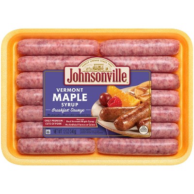 Johnsonville Vermont Maple Syrup Frozen Breakfast Sausage - 14ct/12oz