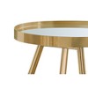 Kaelyn Round End Table with Mirrored Top Gold - Coaster - 3 of 4