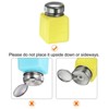 Unique Bargains Makeup Remover Nail Polish Push Down Alcohol Dispenser Bottles 4 Pcs 120ML(4oz) Yellow - 4 of 4