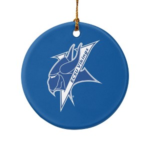 Elizabeth City State University Primary Logo Porcelain Holiday Christmas Tree Ornament  2.8" (7.1 cm) - 1 of 4