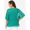 Jessica London Women's Plus Size Crochet Cardigan - image 3 of 4