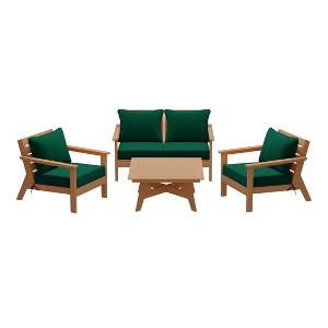 WestinTrends Avalon Outdoor 5-Piece Modular Sectional Patio Furniture Sofa Set - 1 of 4