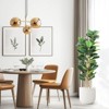WhizMax Faux Fiddle Leaf Fig Tree with White Pot, Faux Trees with Artificial Plants 56 Fiddle Leaves Greenery - 4 of 4