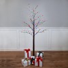 Northlight 6' Brown LED Lighted Frosted Christmas Twig Tree - Multi-Color lights - 3 of 4