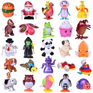 Fun Little Toys 25 PCs Wind Up Toys for Kids, Assorted Animal Clockwork Toys, Classroom Prizes & Party Favors - 1 of 4