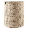 Casafield Half Moon Laundry Hamper with Lid and Removable Liner Bag, Woven Water Hyacinth Laundry Basket for Clothes, Towels - 4 of 4