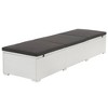 vidaXL Sunlounger Set White and Black PE rattan - 2 of 4