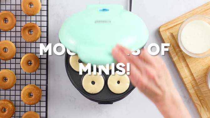 Dash Express Mini Donut Maker - Aqua, 2 of 17, play video