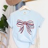 Simply Sage Market Patriotic Layered Bow Garment Dyed Tee - 3 of 4
