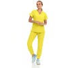 Hey Collection Womens Stretch V-Neck Jogger Scrubs Set, Medical Nursing Tops with Four Pocket Pants - 4 of 4