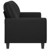 2-seater Sofa Black vidaXL - 4 of 4