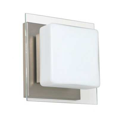 Besa Lighting Alex 1 - Light Vanity in  Satin Nickel