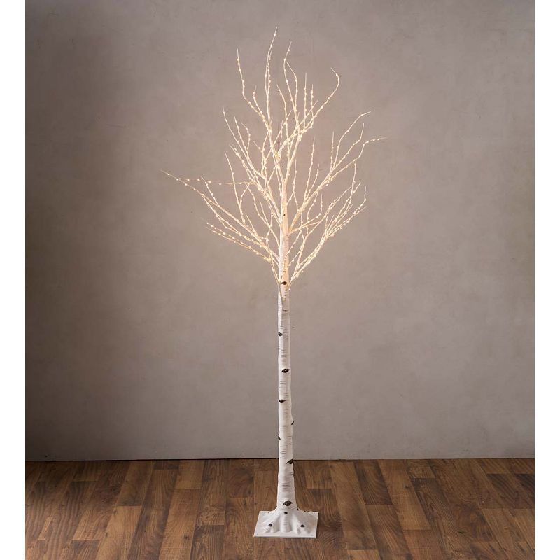 Extra Large Indoor/Outdoor Birch Tree with 750 Warm White Lights, 2 of 3