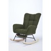 NicBex Nursery Rocking Chair,Upholstered Glider Accent Chair Armchair with Pocket for Living Room,Bedroom,Nursery - 2 of 4