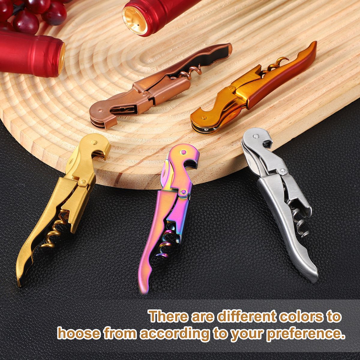Unique Bargains Stainless Steel Wine Opener, Waiter Corkscrew Professional Wine Key Bottle Openers - thumbnail 6