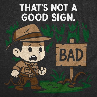 Мужские футболки Crazy Dog T-Shirts, Inc. Mens Funny T Shirt Thats Not A Good Sign Sarcastic Adventurer Graphic Novelty Tee for Men - Crazy Dog Men's T Shirt With Sarcastic Sayings Black M — фото 2