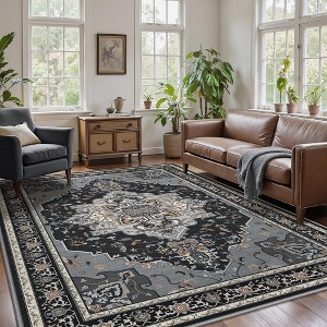 Abynow Medallion Faded Persian Indoor Area Rug - 1 of 4