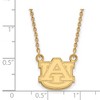 Black Bow Jewelry 14k Yellow Gold Plated Sterling Silver Auburn Tigers NCAA Necklace 18 Inch - 2 of 4