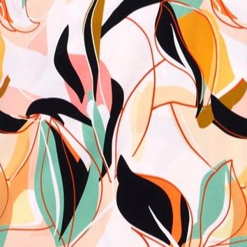 neutral floral abstract