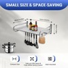 YIYIBYUS Stainless Steel Microwave Oven Rack Wall-Mounted Kitchen Shelf - 3 of 4