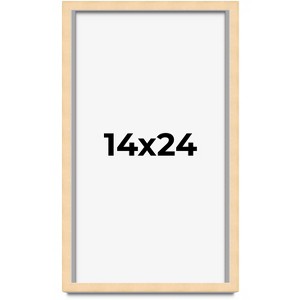 PosterPalooza | Classic Modern Yellow Picture Frame - UV Acrylic, Foam Board Backing, Hanging Hardware - 1 of 4