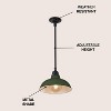 JONATHAN Y Jasper Farmhouse Industrial Indoor/Outdoor Iron LED Pendant - 3 of 4