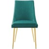 Modway Viscount Modern Accent Performance Velvet Dining Chair - Teal - 4 of 4