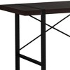 HomeRoots 24" Dark Brown and Black Computer Desk - 4 of 4