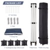 Pop Up Canopy Tent, 10 x 10 Outdoor All Season Waterproof Sun Shade with Wheeled Bag for Parties Events Camping - 4 of 4