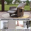 Patio Wicker Outdoor Recliner with Independently Adjustable Backrest & Footrest - 4 of 4