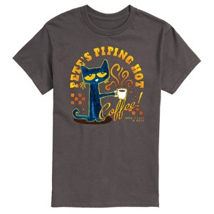Men's - Pete the Cat - Piping Hot Coffee Short Sleeve Graphic T-Shirt - 1 of 4