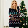Clearlove Women's Christmas Sweater Funny Cute Tree Snowflake Reindeer Santa Xmas Knitted Pullover Tops - 3 of 4