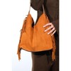 VALS - Camel Suede Leather Shoulder Bag (Women) camel suede standart - 2 of 4