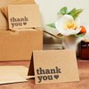 120-Count Thank You Cards with Envelopes, Brown Kraft Paper, Bulk Value Pack, Ideal for Any Occasions, Business, Wedding, 3.5" x 5" - image 2 of 4