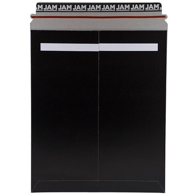 JAM Paper Stay-Flat Photo Mailer Envelopes w/Self-Adhesive Closure 11x13.5 BK V0144389