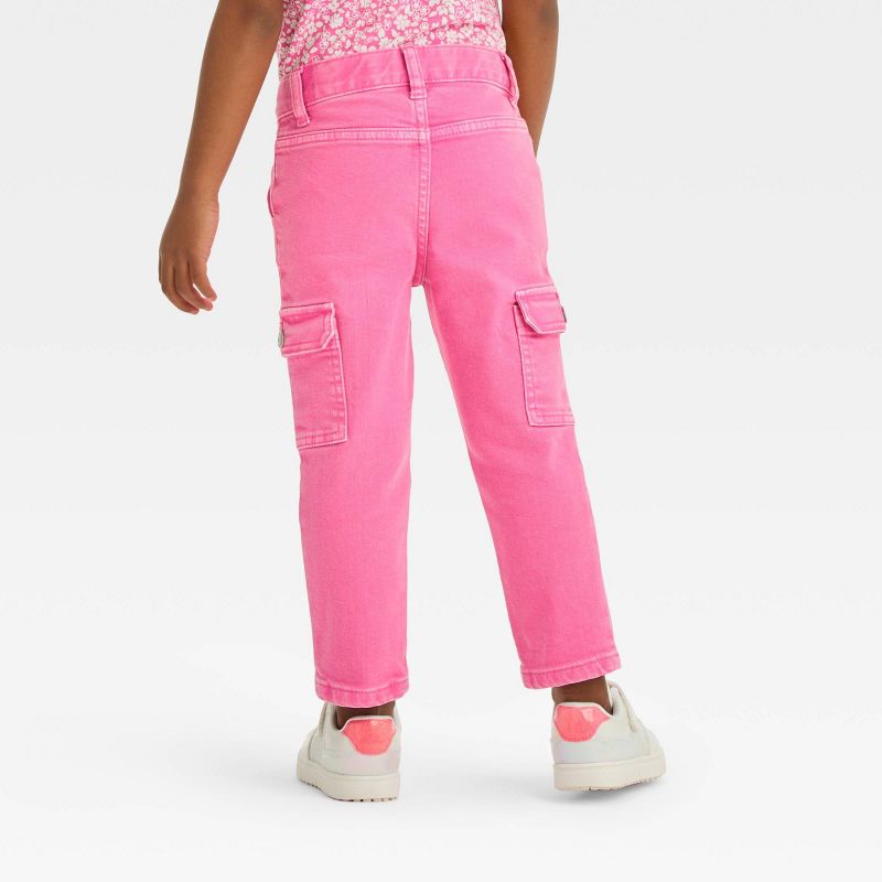Toddler Girls' Cargo Pants - Cat & Jack™ Pink, 3 of 8