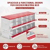 TackView Chicken Laying Boxes, Galvanized Steel Design with Grip Perch Holes and Vent Dots - 4 of 4