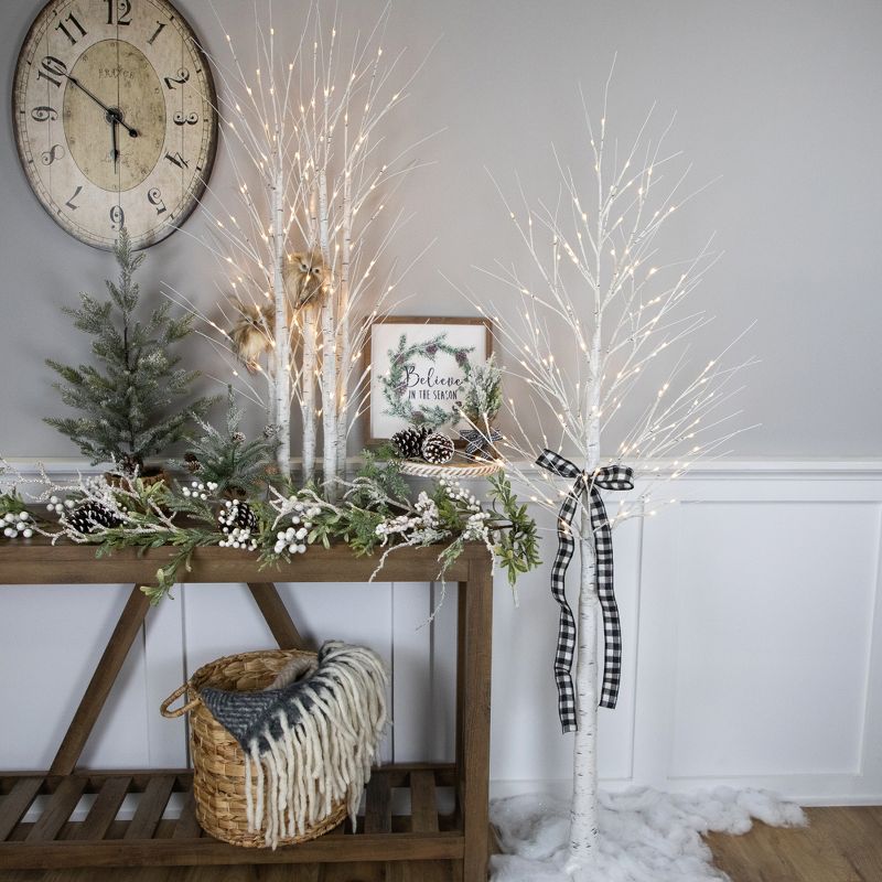 Northlight 4' LED Lighted White Birch Christmas Twig Tree - Warm White Lights, 3 of 10