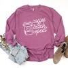 Simply Sage Market S.W.Smiley Coffee Teach Repeat Garment Dyed Long Sleeve - 3 of 4