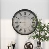 Metal Wall Clock Black - Olivia & May - 3 of 4