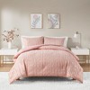 3 Pcs Comforter Set, Modern Bedding Set, Microfiber Bed Comforter - 2 of 4