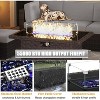 LayinSun 15 Piece Patio Furniture Set with Fire Pit Table, Outdoor Conversation Sets Wicker Rattan Sectional Sofa with Coffee Table - 4 of 4