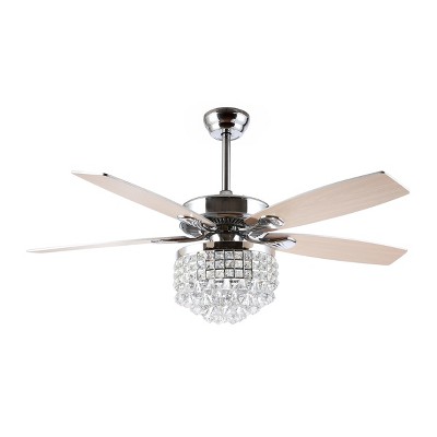 Lanzer 3 Light 52" Ceiling Fan - CLF1014 - Chrome - Safavieh